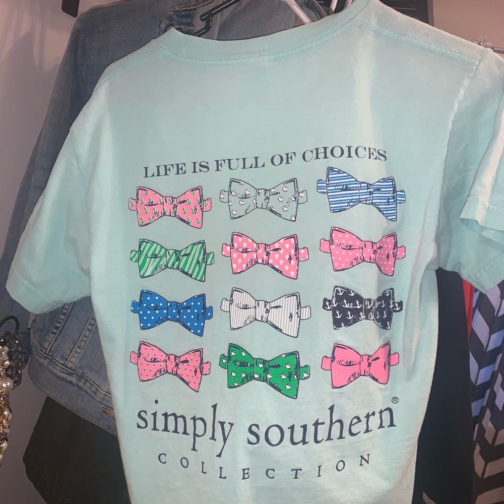 Simply Southern Mint Green Short Sleeve